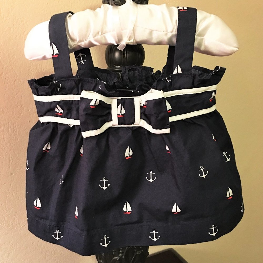 JANIE AND JACK Sailboat and Anchor Top 6-12Months - Picture 2 of 10